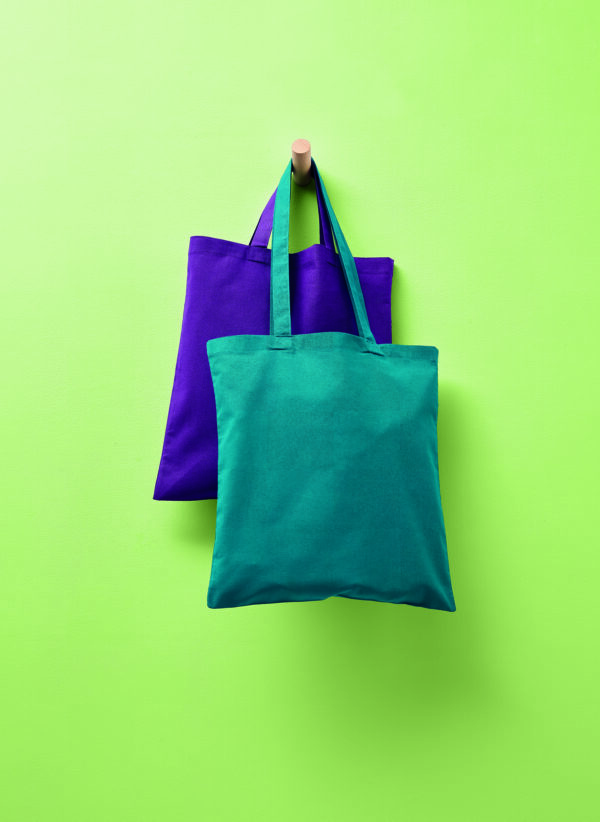 Cotton shopper long handle tote bag- RL100 - Image 2