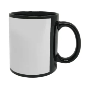 Black Sublimation Mug With White Panel 11oz- XP5152