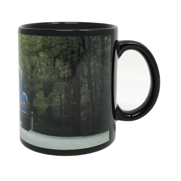 Black Sublimation Mug With White Panel 11oz- XP5152 - Image 2