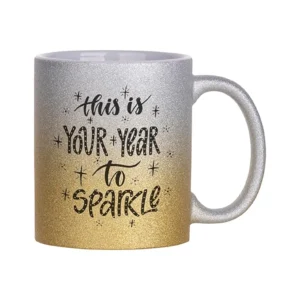 Sublimation 11oz Gradient Glitter Mug- XP5262
